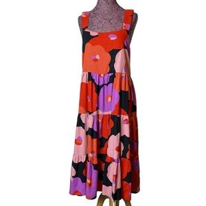 Mister Zimi Sz 8 Big Florals Cozy Dress